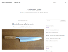 Tablet Screenshot of madmancooks.com
